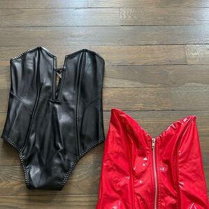 Stylish Black and Red bodysuit